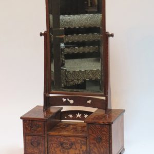 Mulberry Wood Vanity Mirror with Drawers