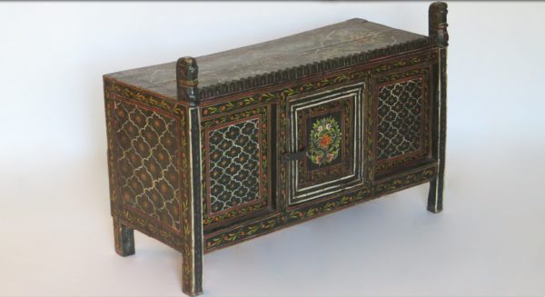 Painted Wooden Chest