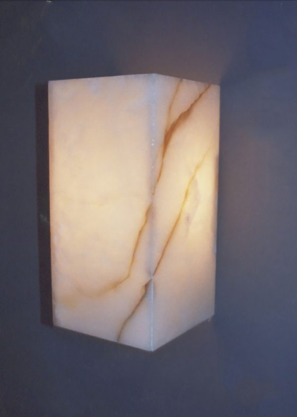 Polished Onyx Sconce