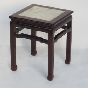 Blackwood Stool with Marble Top