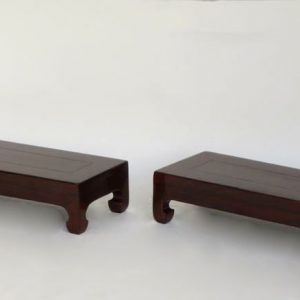 Elm Wood Kang Stool, Zheijiang Province, China, Late 19th Century