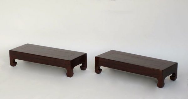 Elm Wood Kang Stool, Zheijiang Province, China, Late 19th Century