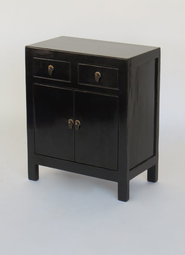 Black Lacquer Side Cabinet