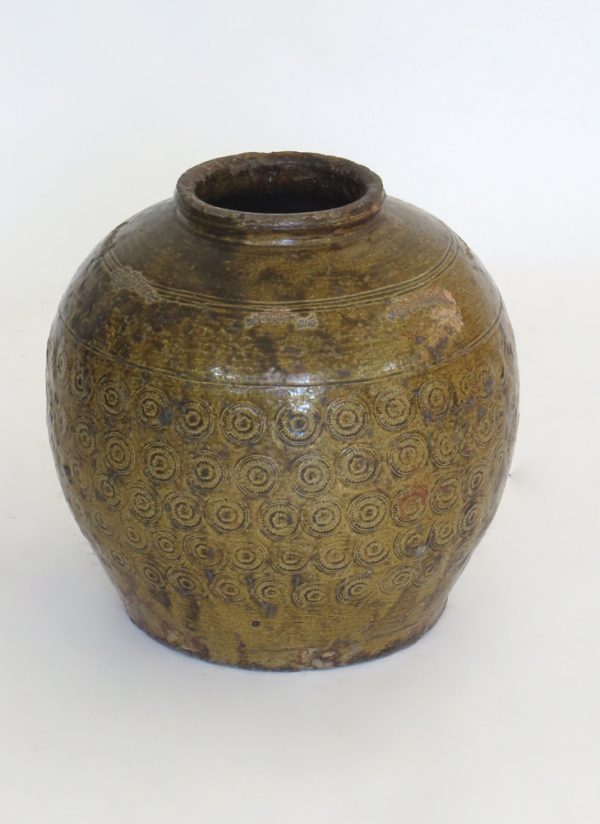 Glazed Ceramic Ginger Jar