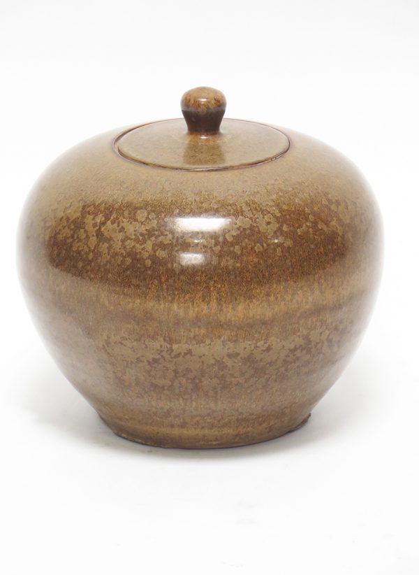 Glazed Ceramic Jar with Lid