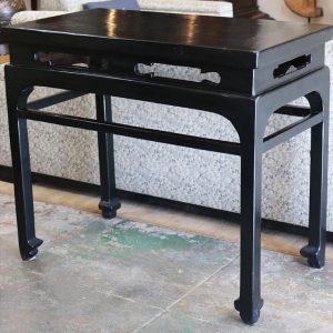 Black Lacquered Side Table