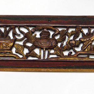 Hand Carved Painted Panel