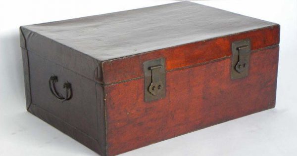 Leather Trunk, Shanghai Province, China, c.1800