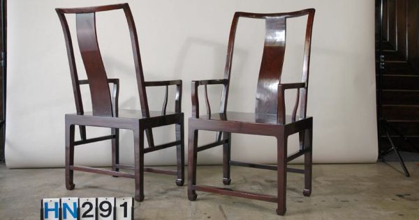 Elm Wood Armchair, Guandong Province, China, Newly Made 18" Seat Ht.