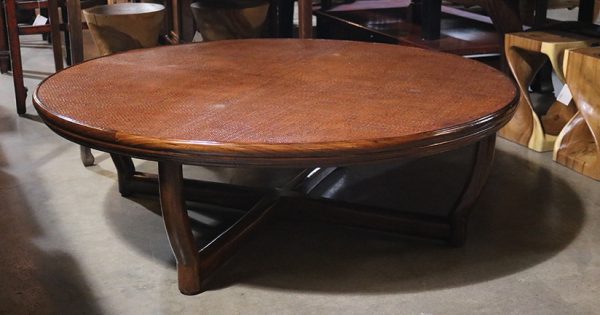 Rattan Coffee Table Guangdong Province, China, Newly Made