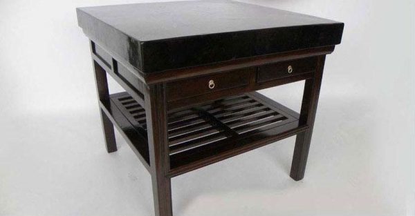 Kitchen Table with Brick Stone Top, China, Newly Made