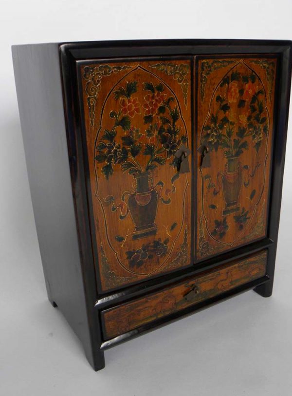 Mongolian Lacquered Cabinet, Late 19th Century