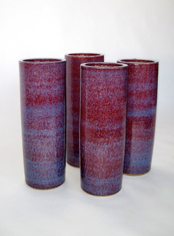 Oxblood Scroll Jars, Jiangxi Province, China, Late 19th Century