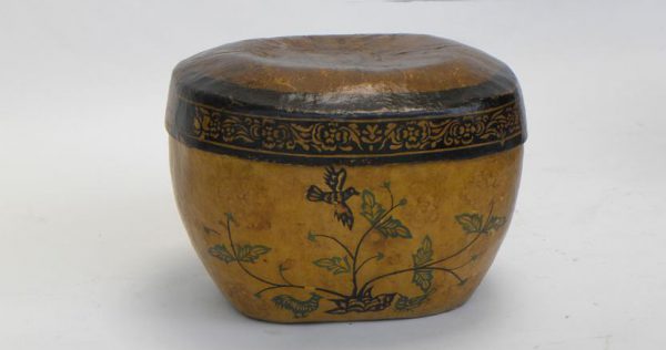 Papier Mache Box with Cover, Shandong Province, China, Early 20th Century