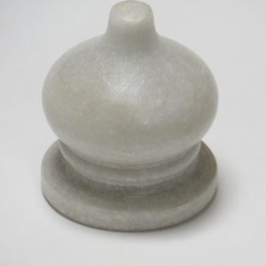 Hand Carved White Marble Paperweight