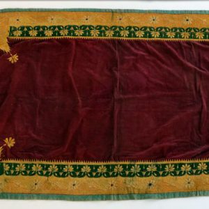 Zardozi Canopy, Hand Embroidered and Dyed with Natural Colors