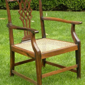 Rosewood Chippendale Style Armchair