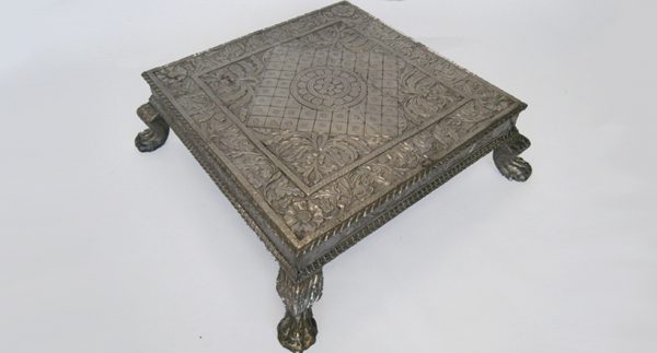 Wood And Metal Bajot Table