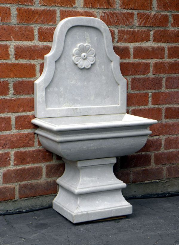 Carved Marble Wall Fountain
