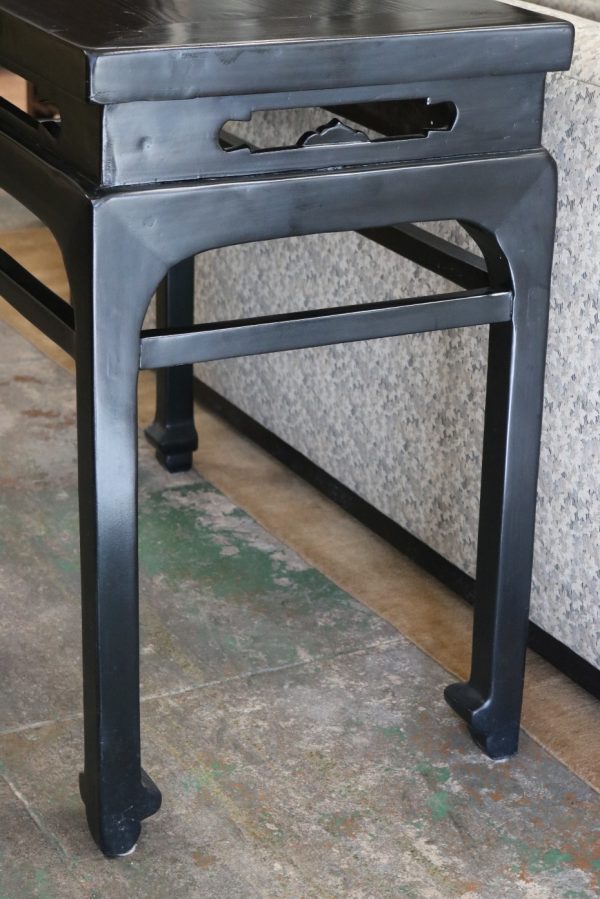 Black Lacquered Side Table - Image 3