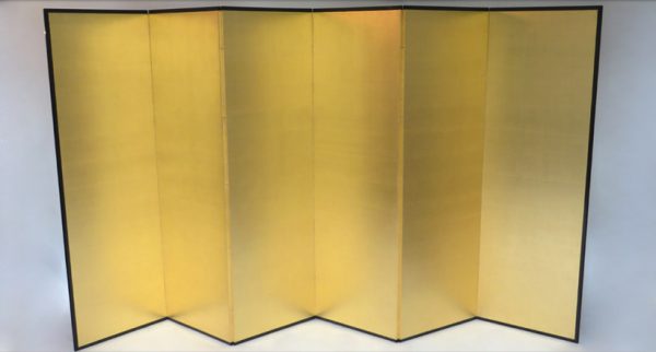 Six Panel Gold Screen