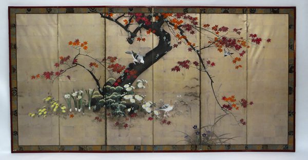 6-Panel Folding Screen