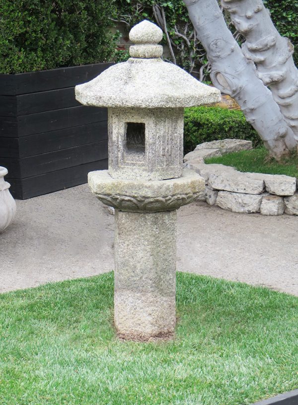 5-Part Hand Carved Granite Lantern