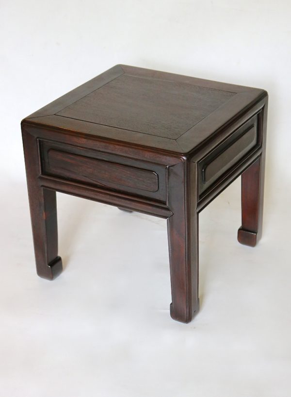Blackwood Stool with Drawer