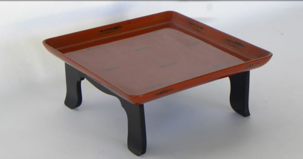 Red and Black Lacquer Tray, Japan