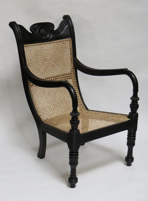 Ebony Grandfather Chair
