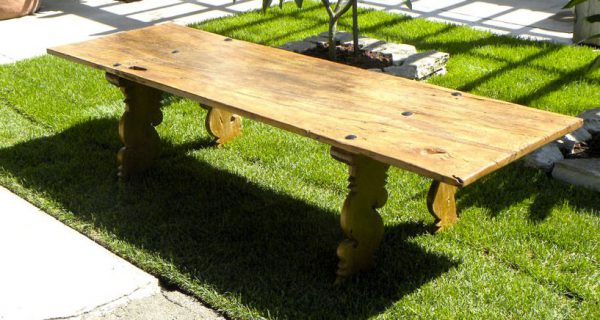 Wooden table with Carved Legs