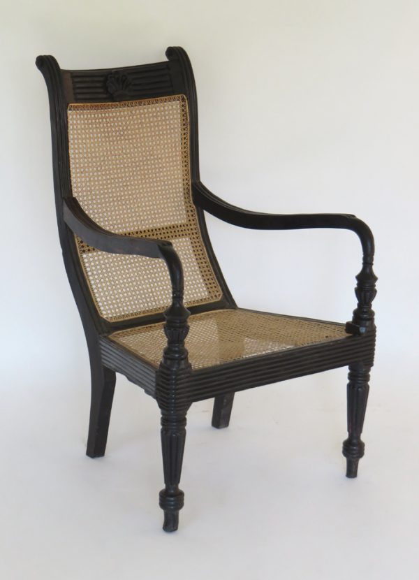 Ebony Grandfather Armchair