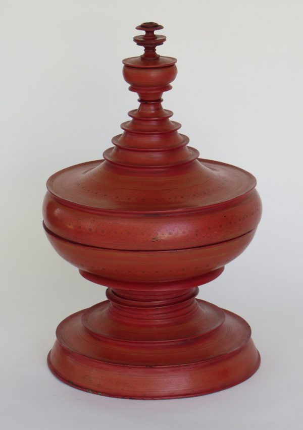Burmese Lacquered Offering Vessel