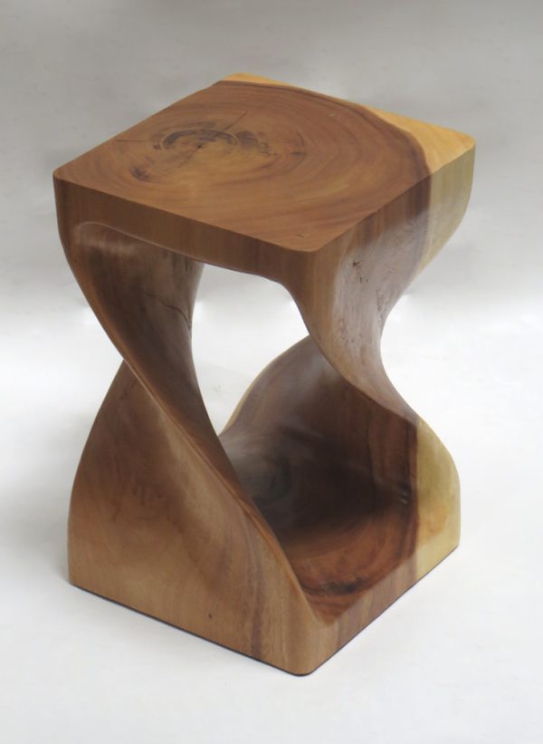 Monkey Pod Twist Stool