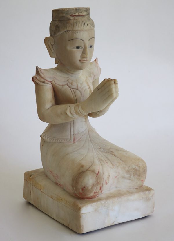 Soapstone Seated Angel