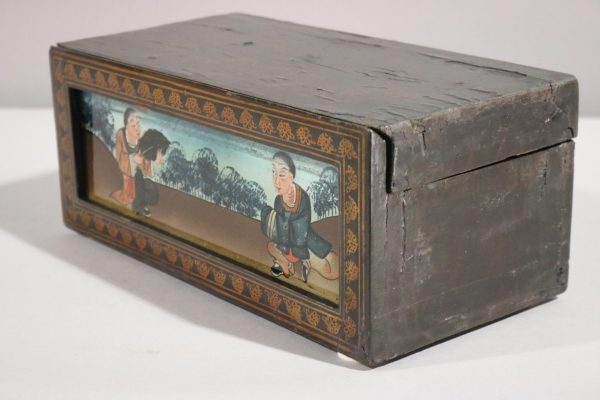 Black Lacquer Painted Box - Image 5