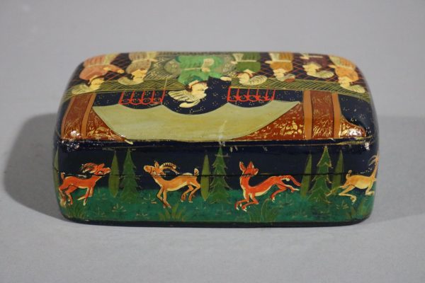 Painted Paper Mache Box - Image 2