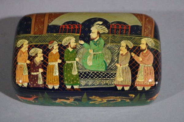 Painted Paper Mache Box - Image 4