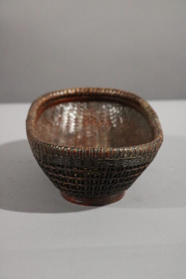 Open Oval Bamboo Basket - Image 2
