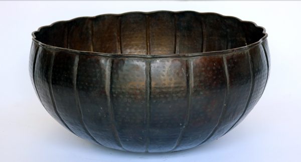 Brass planter pot from India