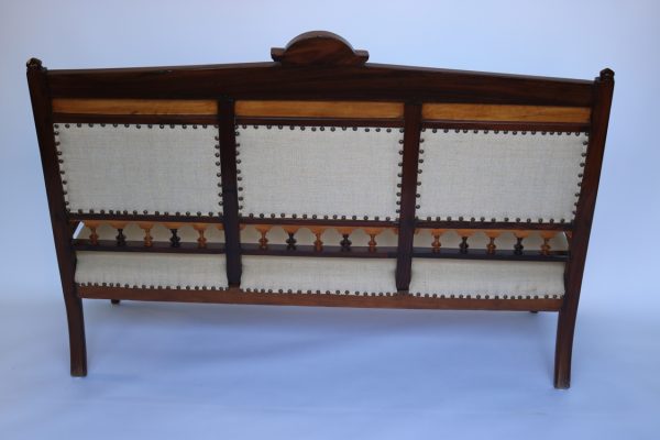 Satin Wood Inlaid Sofa - Image 5