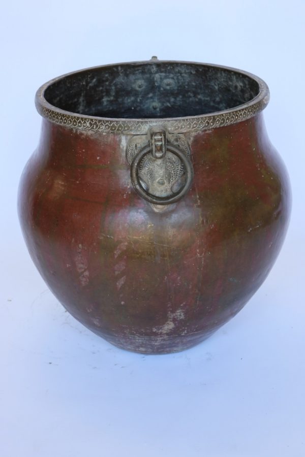 Copper bird handle water pot from India - Image 4