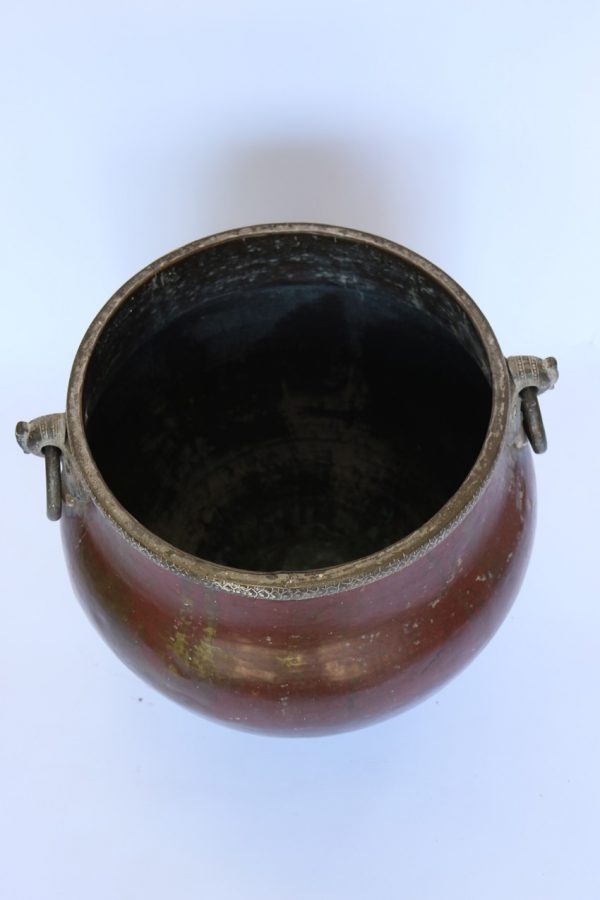 Copper bird handle water pot from India - Image 6