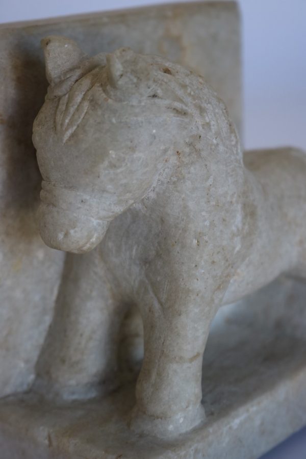Hand carved white marble figure - Image 6