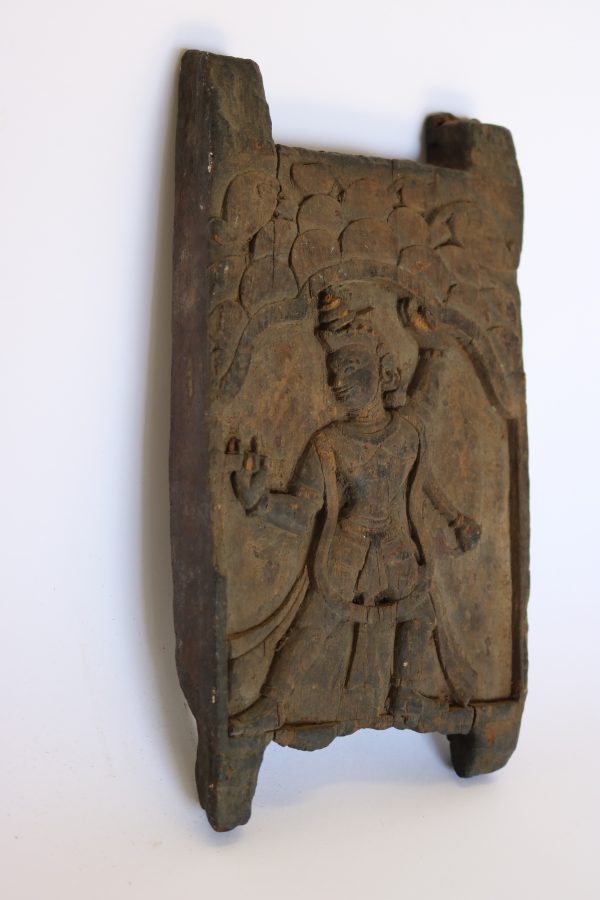 Hand carved wood panel from India
