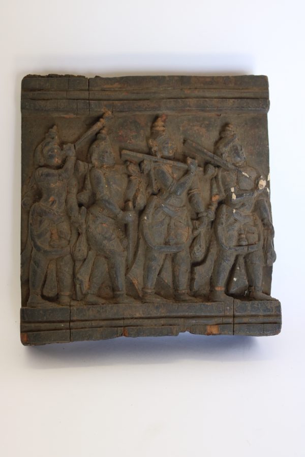 Hand carved wood panel from India