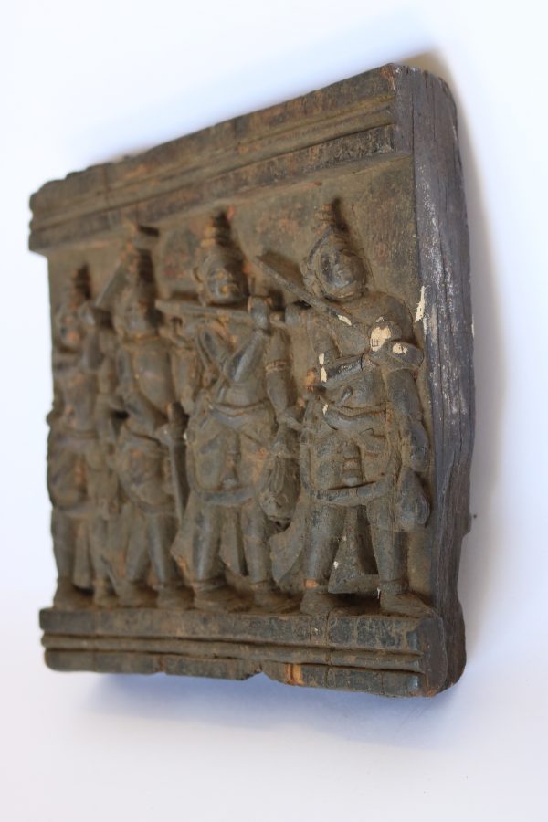 Hand carved wood panel from India - Image 4