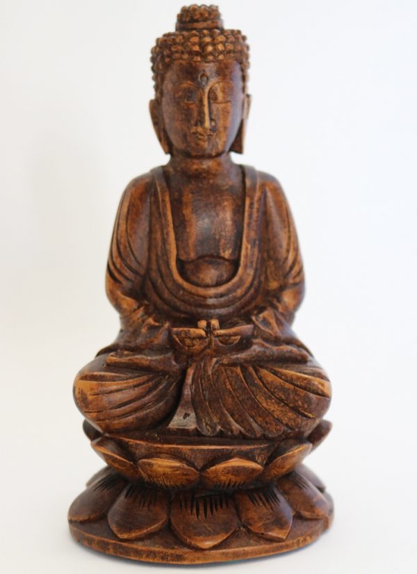 Hand Carved Wood Buddha