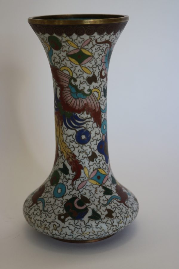 Hand painted cloisonne Vase from China - Image 6