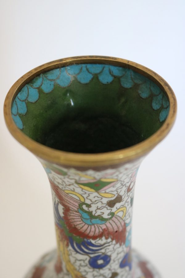 Hand painted cloisonne Vase from China - Image 7